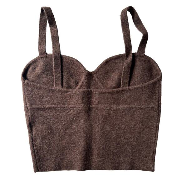 Wilfred Sicily Bustier Crop Top in Rich Chestnut New size S - Picture 8 of 10